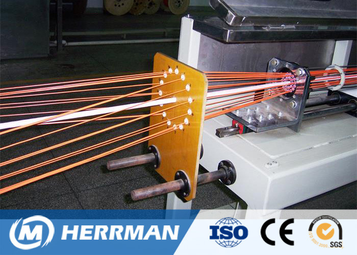 Fiber Optic Drop / FTTH / Premises Cable Making Equipment Jacketing Machine 80rpm