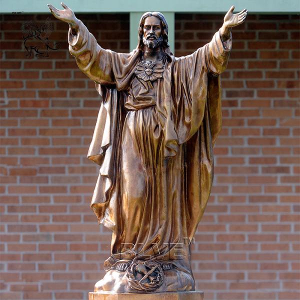 BLVE Bronze Catholic Jesus Statue Sculpture Life Size Christian Religious Church