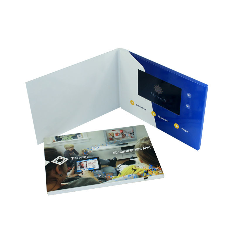 Custom Advertising Media Player LCD Sound Module Video brochure Cards for pharmacy