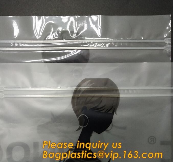 Plastic Bag OEM Custom PVC Loop Handle Image Printed Plastic Shopping Bag,Promotional Clear Waterproof Plastic Cosmetic