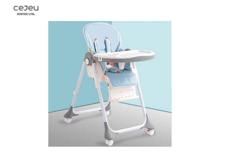 6 Months EN14988 Baby Feeding High Chair 8.2KG PVC Seat Cover