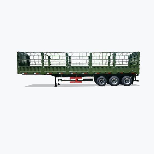 40FT Versatile and Reliable Drop Side Rail Wall Flatbed Semi-Trailer with 2