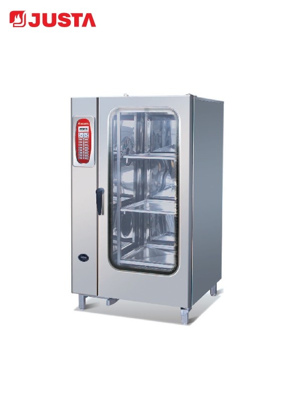 JUSTA Electric Baking Ovens 20-Tray 40-Pan Combi Steamer Computer Control System