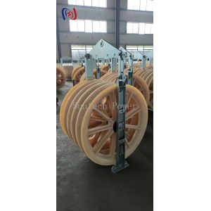 150KN Transmission Stringing Blocks ACSR720 Conductor Wire Stringing Blocks