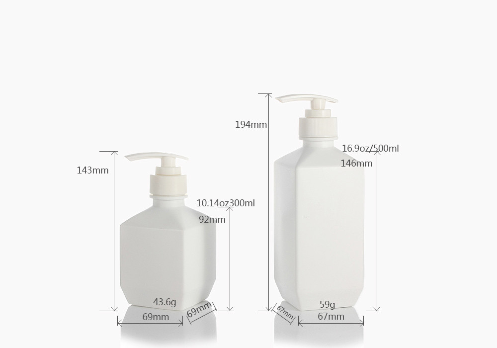 Hotel Bathroom 500ml Cosmetic Shampoo Shower Gel Bottle