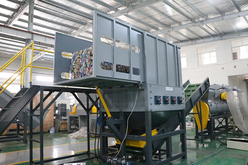 PET Bottles Bales Unpacking Machine For Sales