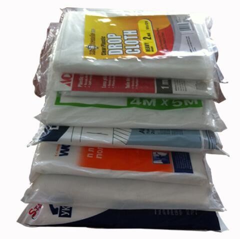 Dust Sheet Plastic Car Seat Covers Painter Drop Dust Sheet Transparent