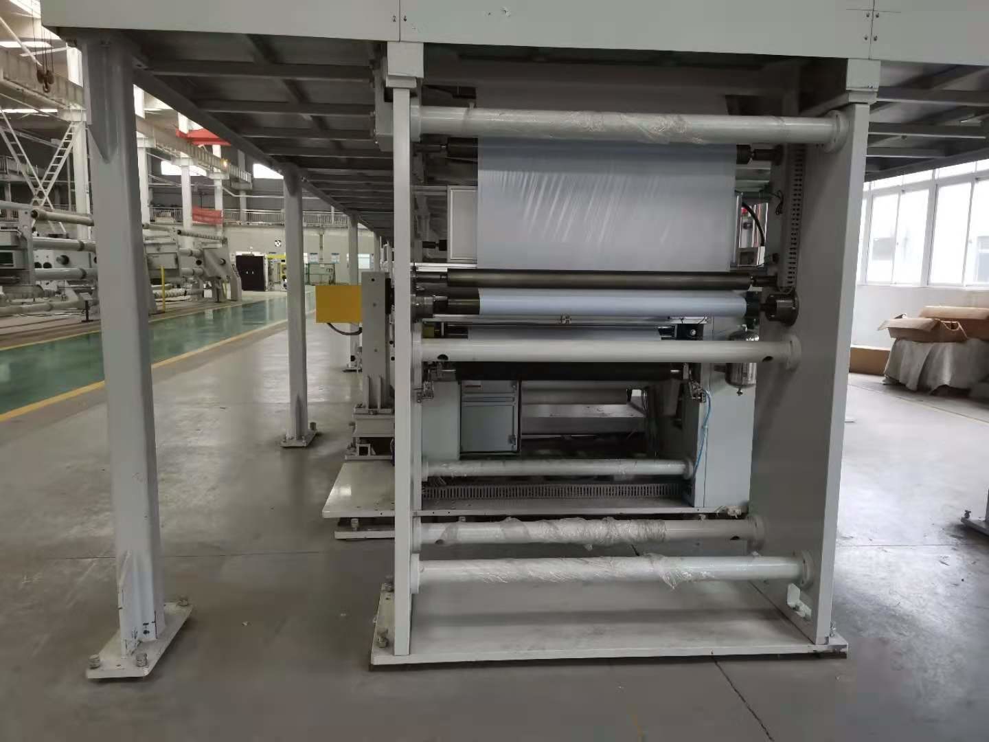 RAL7035 Aluminum Foil 1400mm Web Coating Machinery , Roll To Roll Coating Machine