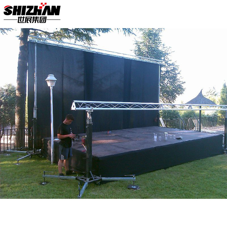 Plywood Aluminum Mobile Foldable Concert Stage Portable Platform
