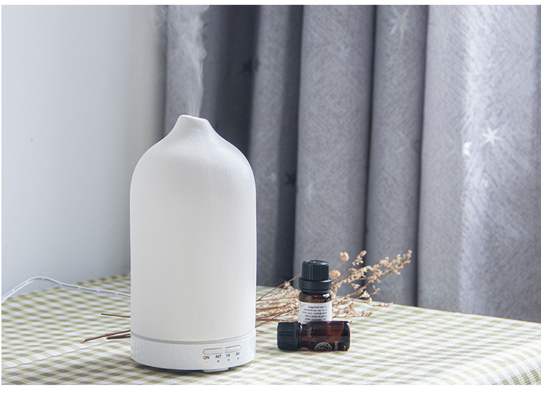 Homefish Ceramic Ultrasonic Aroma Diffuser With Led Light Essential Oil Perfume Diffuse Geurverspreider Diffuseur de per