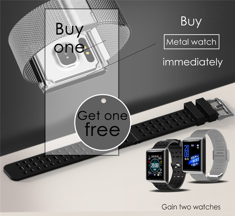 Smart bluetooth watch can support Call notification and message alert and multilingual push