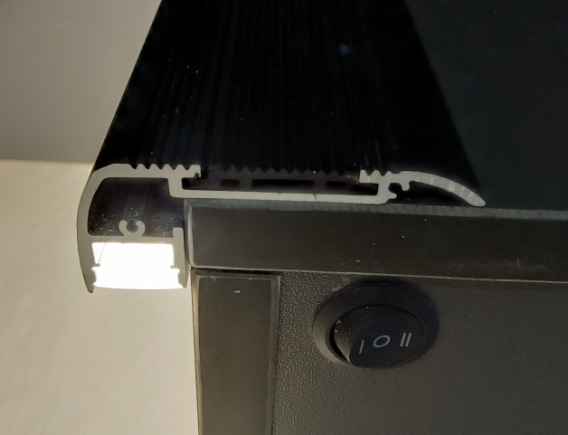 6063 T5 PC PMMA Aluminium Led Profile H27.5mm Led Strip Aluminium Extrusion
