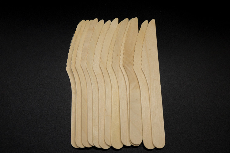 Restaurant Bamboo Knives Forks And Spoons Set 9 Layers 168mm Natural Color
