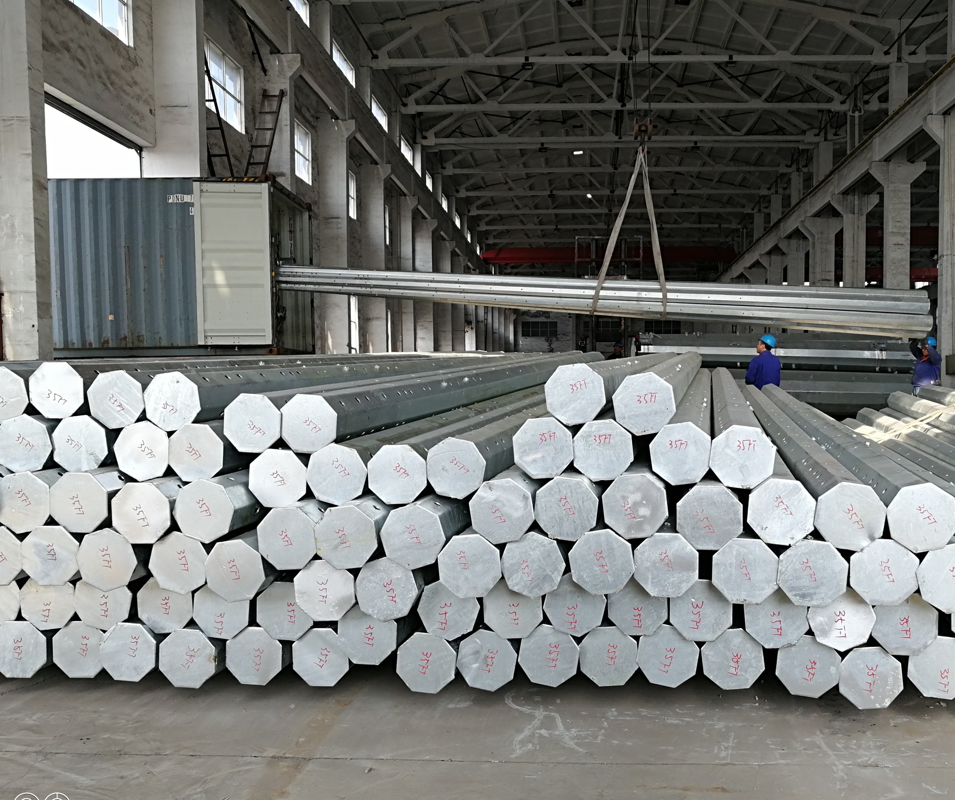 30FT Nea Standard 500KGF Load 3mm Thick Hot Dip Galvanized Steel Pole