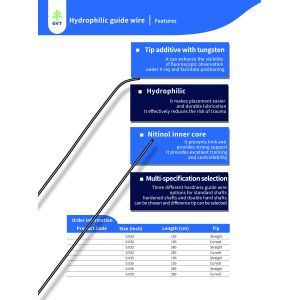 High Precision Hydrophilic Guide Wire Hydrophilic Coated Wire With Radiopaque