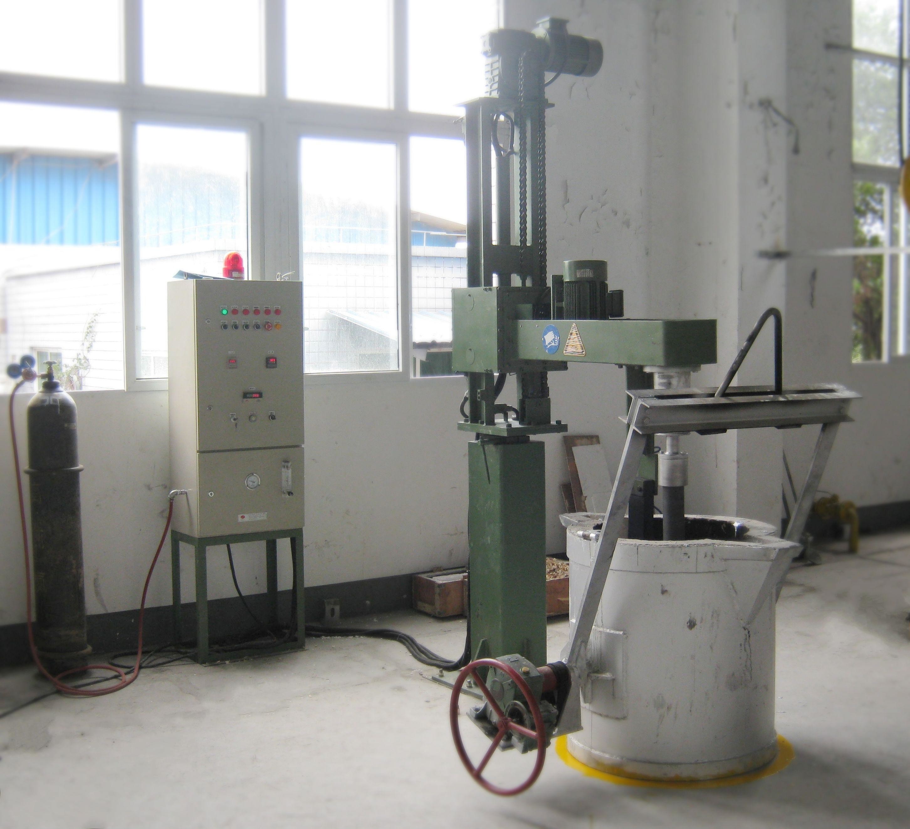 Customized Molten Aluminum Degassing Machine with Adjustable Refined Gas Pressure MPa and Flux Particle Size ≤5mm
