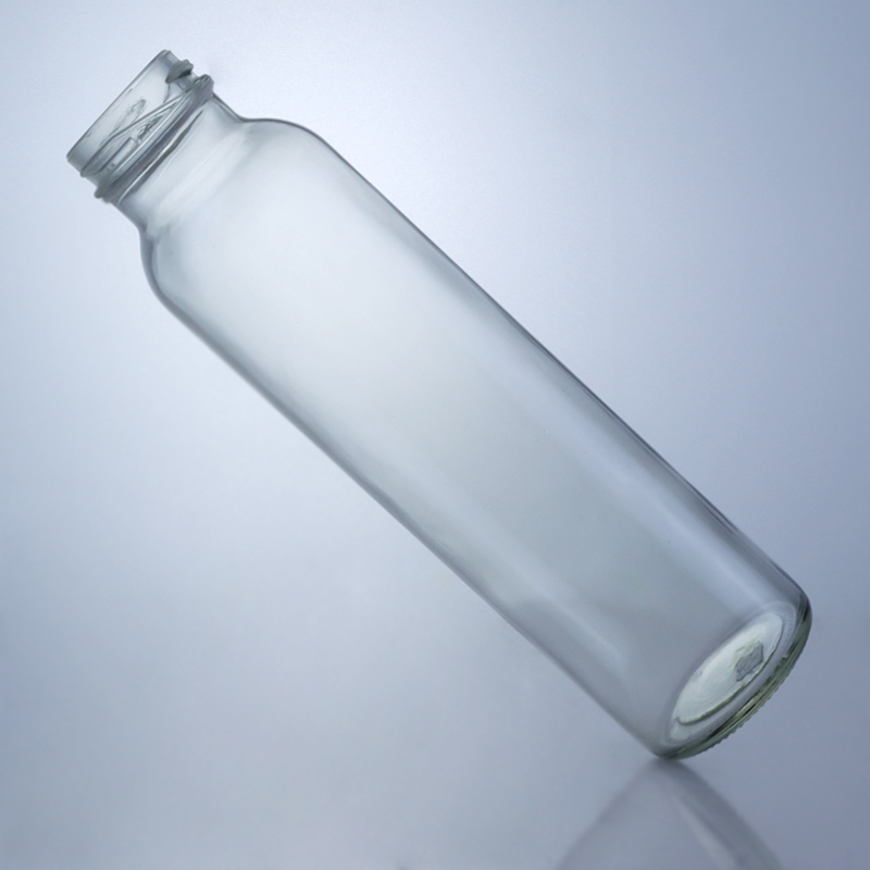 300ml Round Food Glass Jar for Milk Juice Fruit Tea Decal and Surface Handling