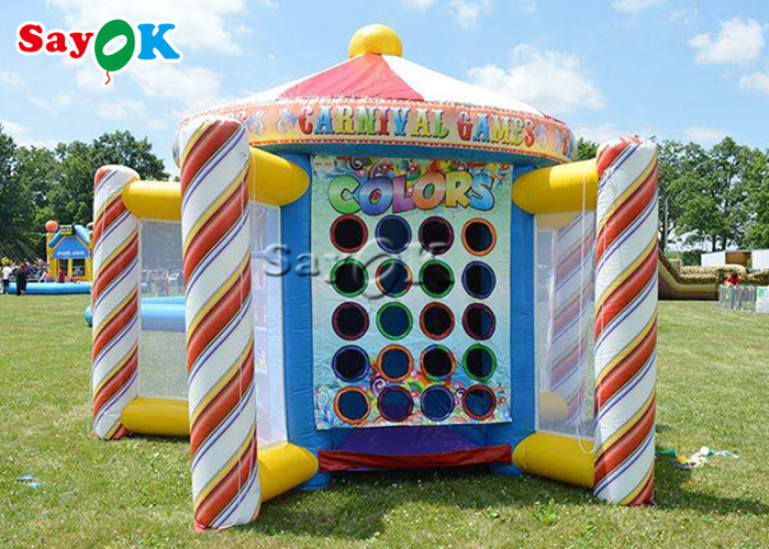 Inflatable Lawn Games Tarpalin Interactive Sports Games Bar Fence Theme Party Inflatable Carnival Game Booth