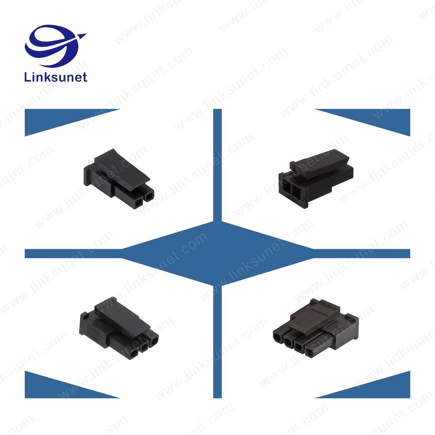 PA6 2.5MM PICH Crimp natural 35155 series Molex connectors Wiring Harness