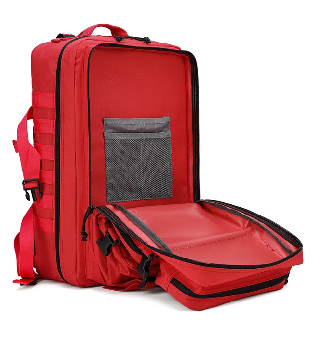 ISO13485 Emergency Oxford Cloth Backpack First Aid Kit Outdoor Camping Survival Kit