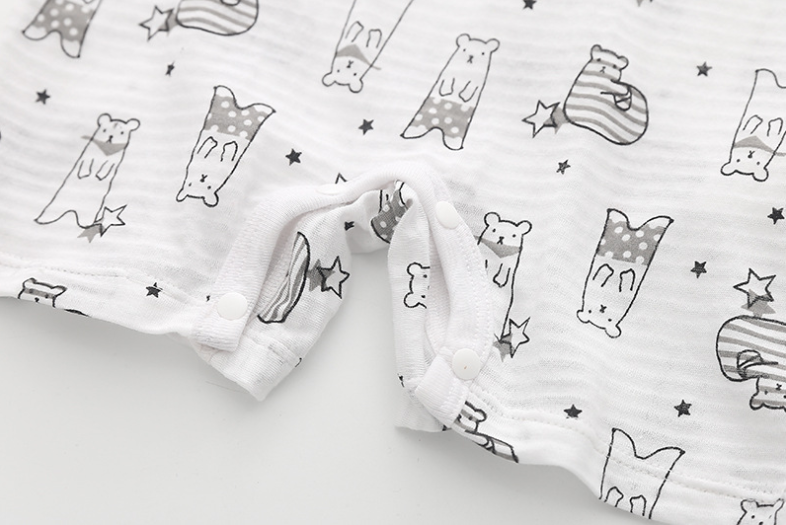 Animal Sublimation Printing T Shirts Newborn Cotton Romper Unisex Gender