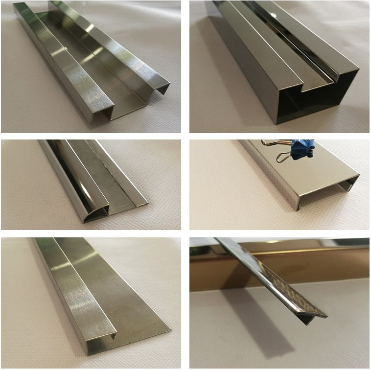 hot sale stainless steel C channel metal profile SS trim made in china