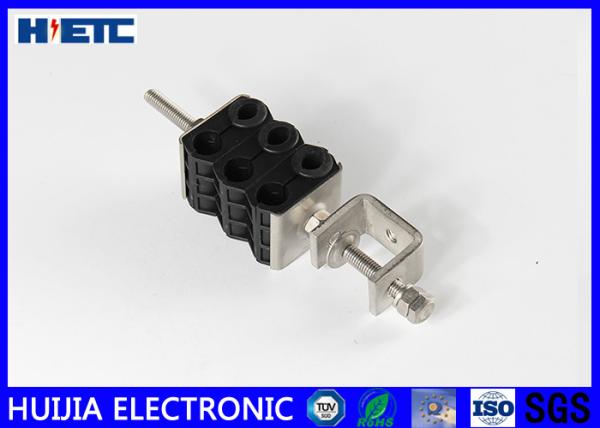 6 Way Double Hole Feeder Cable Clamp for 1/2 in Superflexible Cable Plastic