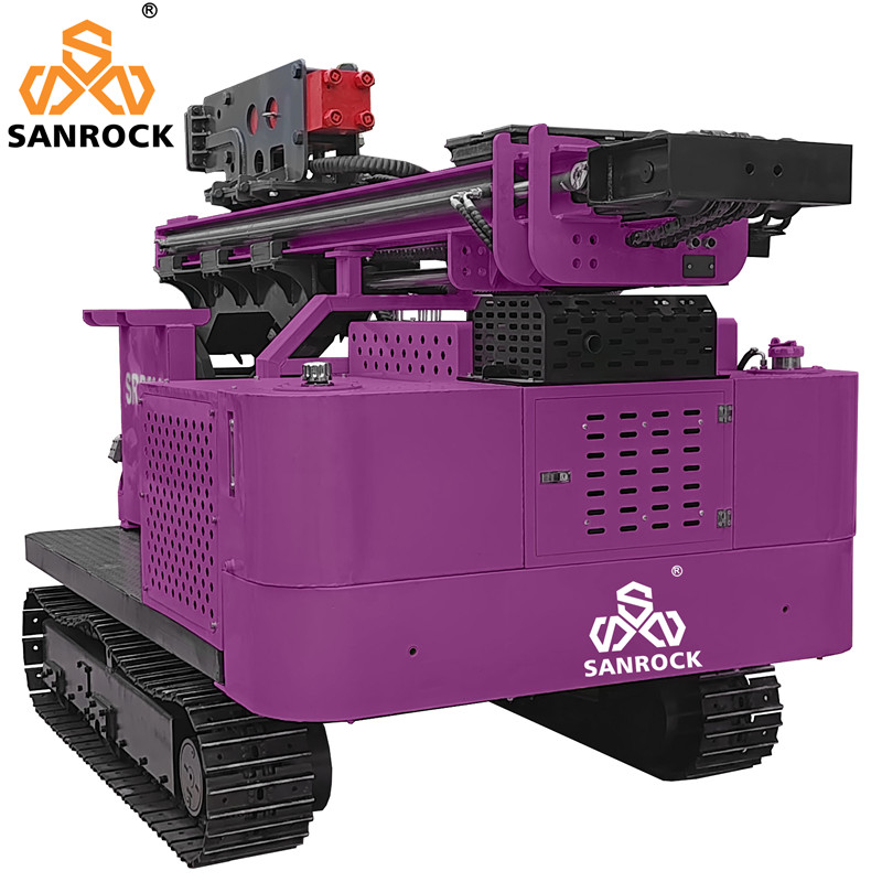 Pile Driving Rig Portable Solar Piling Machinery Hydraulic Diesel Pile Driver Machine