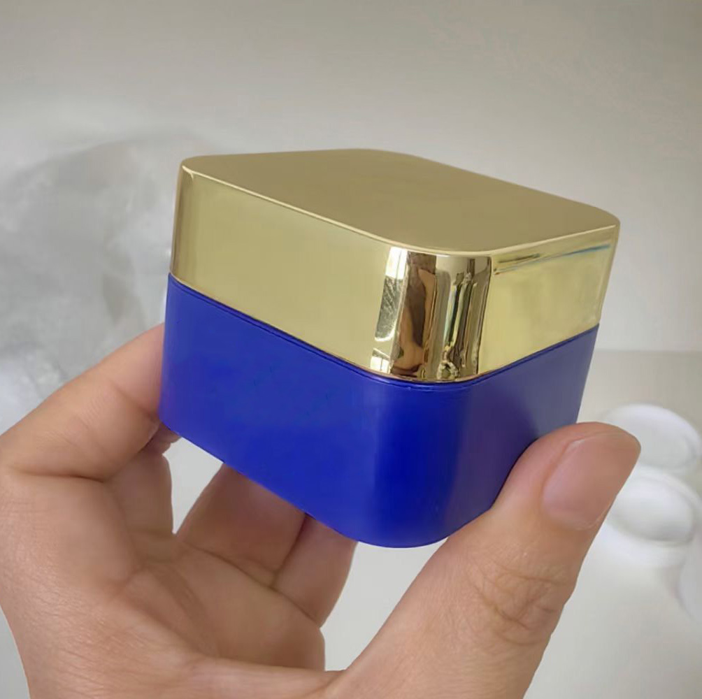 OEM/ODM Acceptable 1oz 2oz 5g 10g 20g 30ml 50ml Gold Lid Empty Plastic PP Nail Gel Jar for Screen Printing