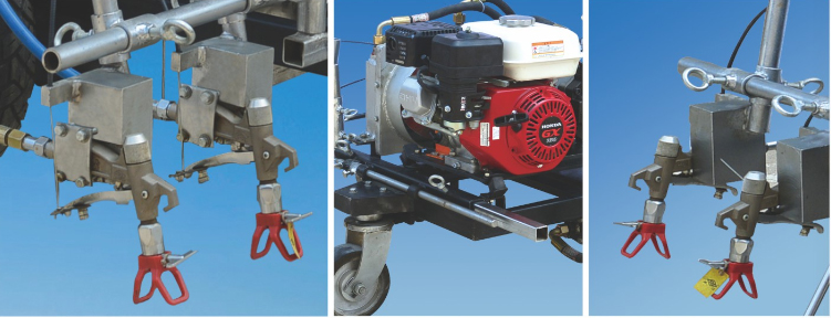 Traffic Safety Road Line Painting Machine 200Kg Road Marking Paint Machine