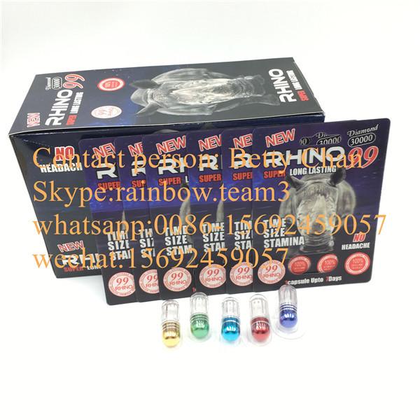 Male Enhancement Pill 3D Blister Packaging Card For Purple Rhino 99 30000 /