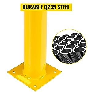 4.5 Inch Diameter Steel Pipe Safety Bollard 48 Inch Height Bollard Post