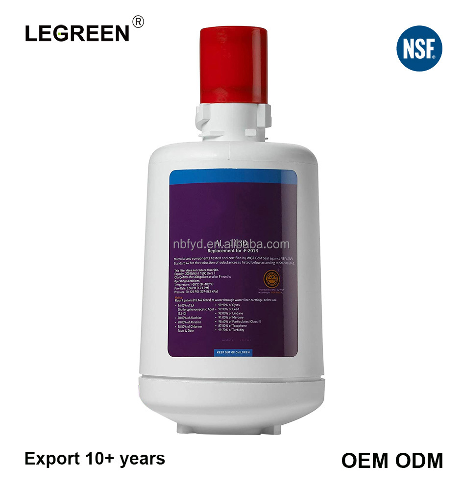 Water Purification LEGREEN 581733 F-201R Replacement Refrigerator Water Filter Cartridges