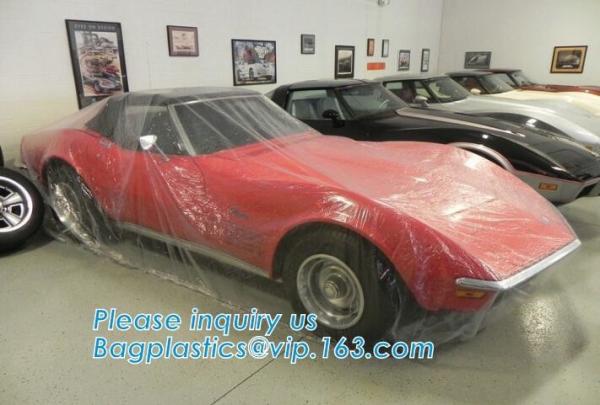 Transparent Disposable Plastic car covers, car cover tent, cover car, weatherpro