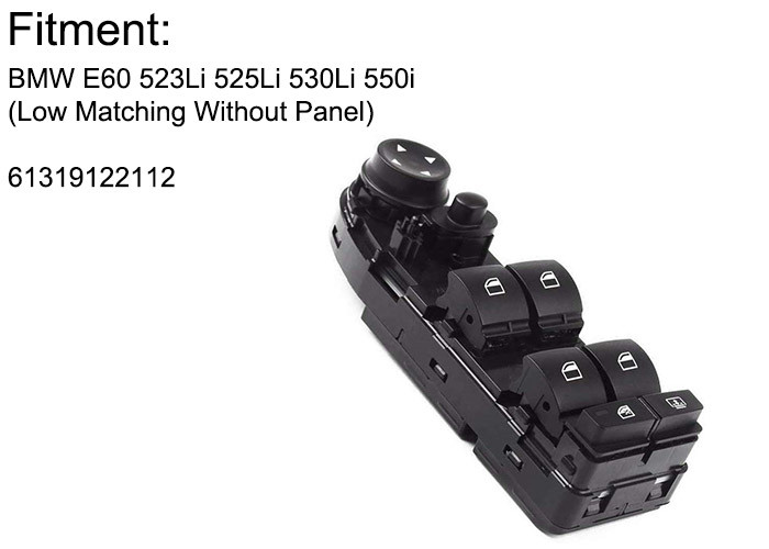 Car Auto BMW Power Window Switch , Driver Side Power Window Switch 61319122112