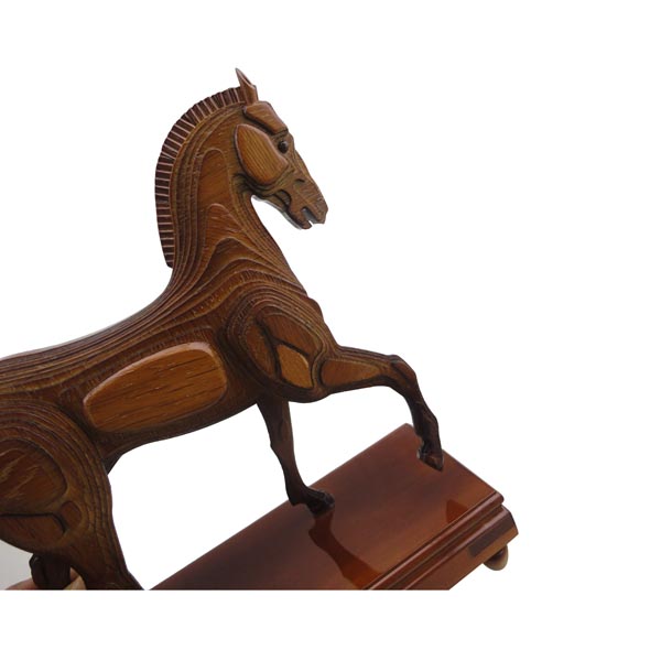 Hot-selling Creative Wooden Horse Toys Cartoon Three-dimensional Animal Decoration Ornaments For Living Room