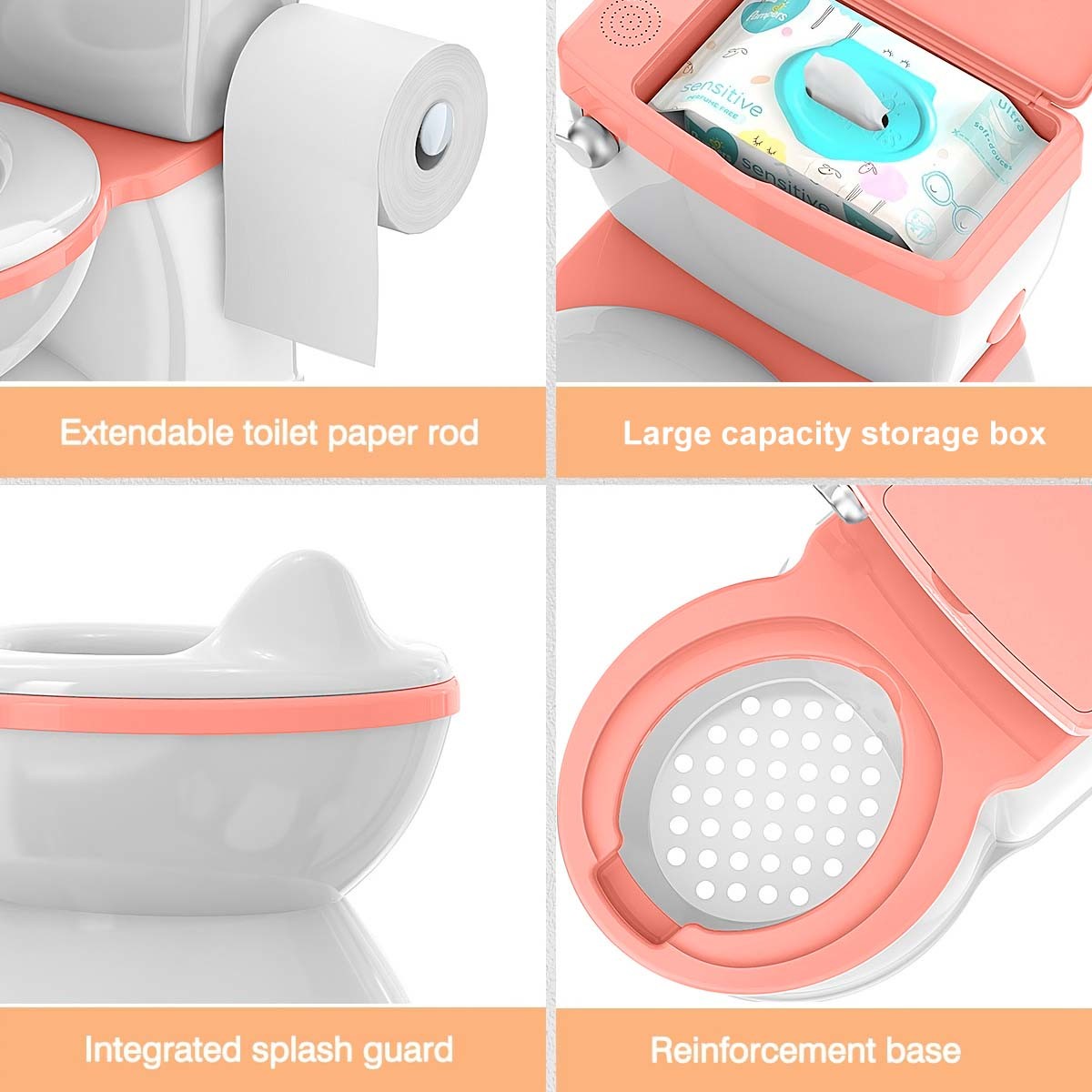 Wholesale Folding Baby Potty Training Toilet PP Plastic Portable Children's Toilets Portable Potty Seat For Toddler