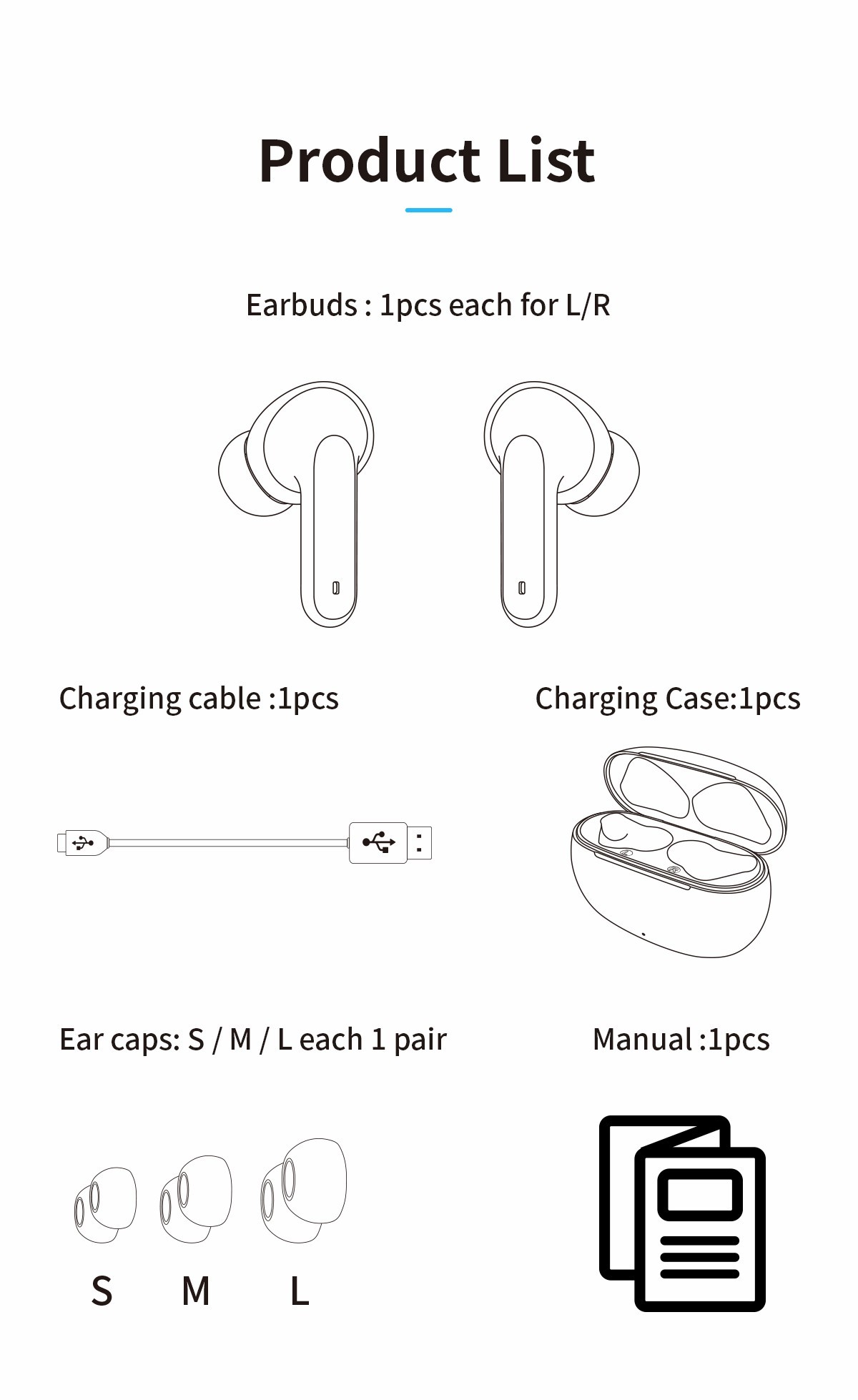 110 Days TWS Bluetooth Earphone V5.1 True Wireless Stereo Earbuds