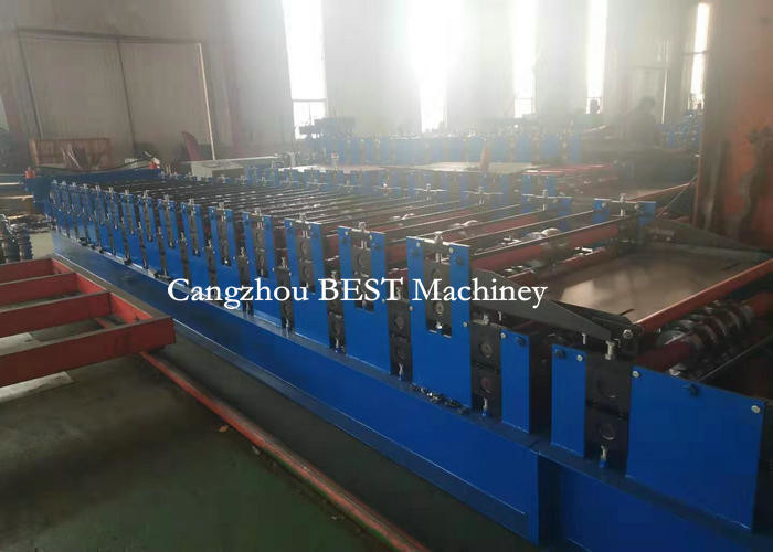 Trapezoid Double Layer Roofing Sheet Roll Forming Machine IBR Forming Machine
