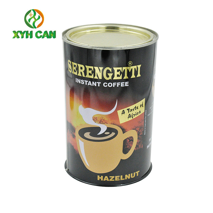 Coffee Tin Can Promotion Round Tall Metal Containers Packaging For Milk Powder