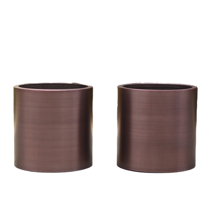 High quality interior flower pot metal flower bowl planter