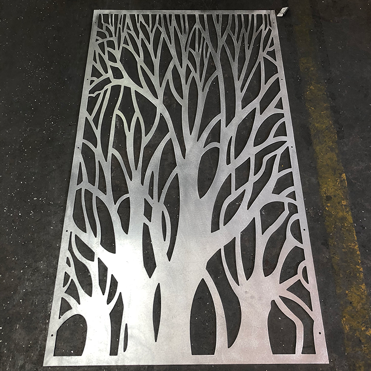 American Style Custom Laser Cut Metal Stainless Steel Wall Panels Partition
