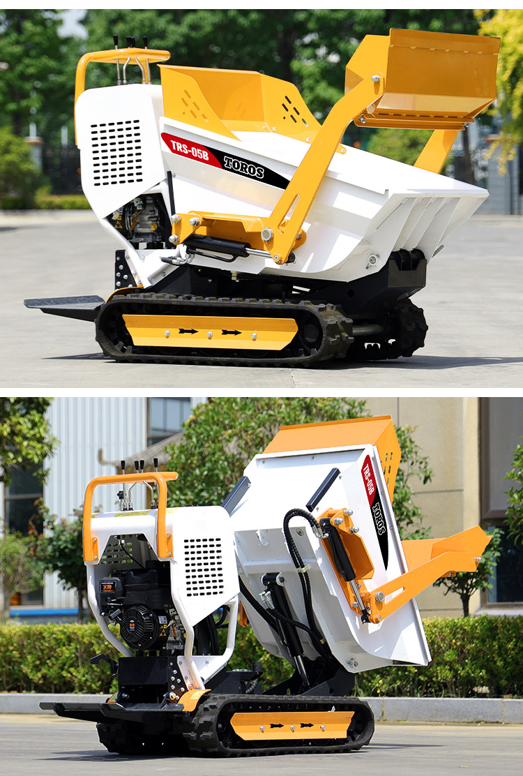 Integrated One Piece Self Loading Mini Dumper Crawler For Earthwork