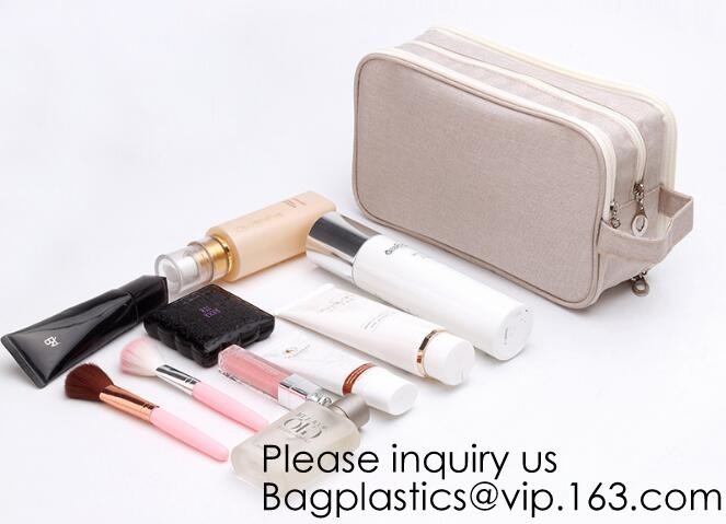 Custom Travel Organizer Cosmetic Ziiper Black Tyvek Paper Bag,Factory Price Tyvek Cosmetic Bag Custom Tyvek Paper Pouch
