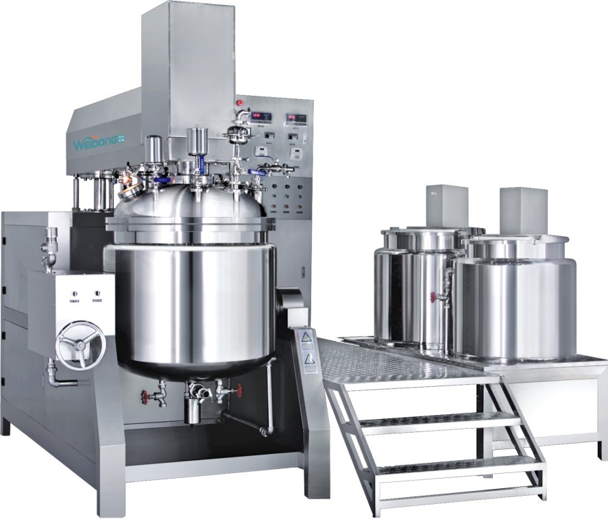 100-5000L Cosmetic Emulsifier Mixer Customized Dimension 2.2-30KW Power