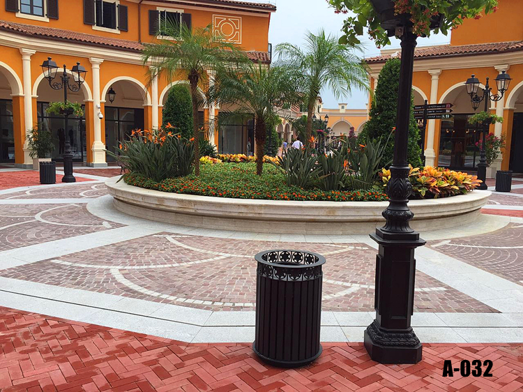 Outdoor Metal Frame Wooden Garden Bench With Sandblasting Zinc Spraying