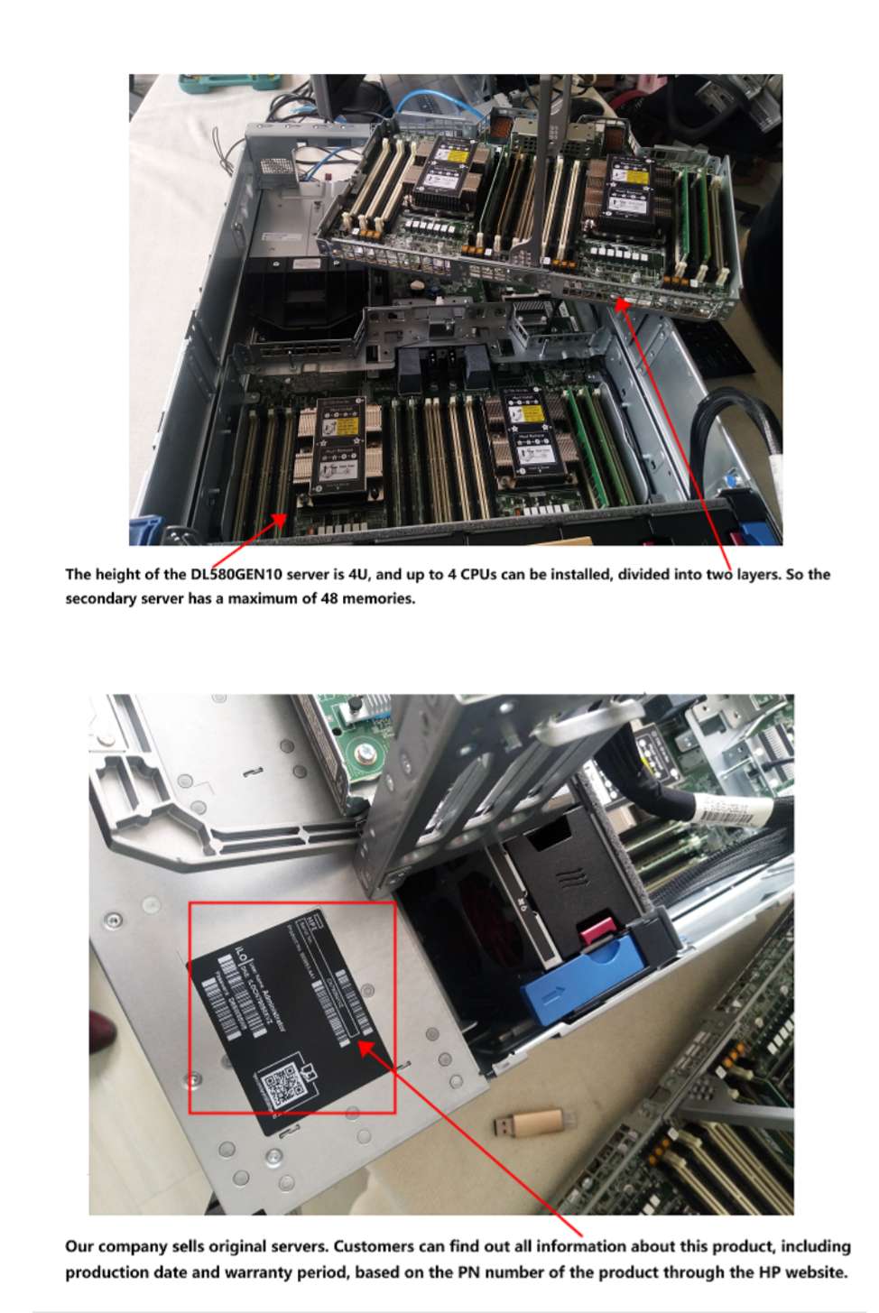 Dl580 Gen10 48 Sff 12 Hot Plug Fans Hpe Ilo 5 Asic 4U Rack Server Hpe Proliant Dl580