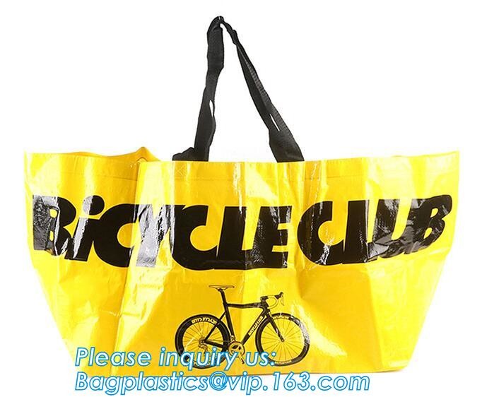 Custom Huge Luggage PP Woven Bag With Zipper Lock,PP Woven Shopping Bag,Factory customized cheap laminated pp woven shop