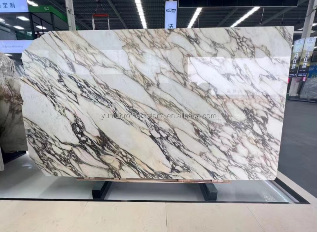 Natural Italian Calacatta Viola Marble Slabs for Modern Kitchen Countertop and Indoor Wall