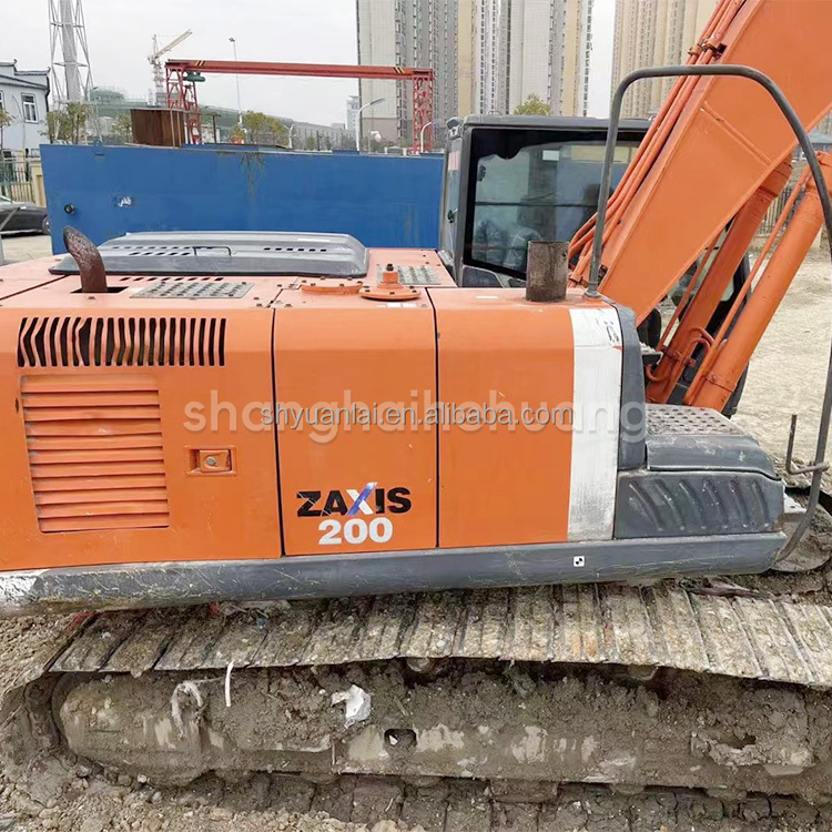 Second Hand ZX200-3 Excavator With 0.8m3 Bucket Capacity And 122KW Power